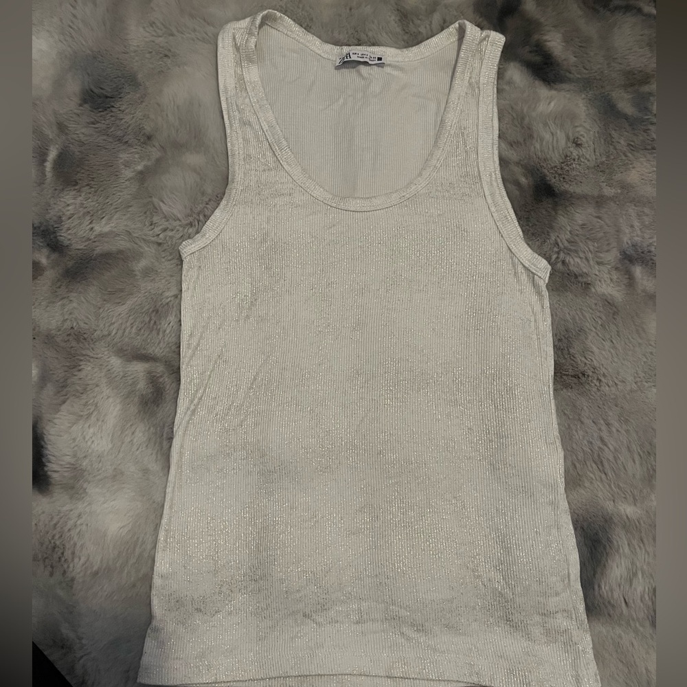Zara glitter tank top